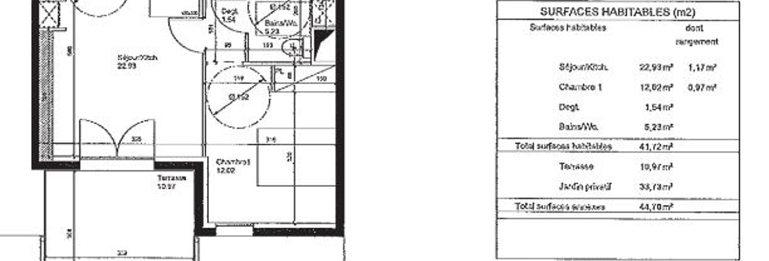 Appartement 2 Pièces 41 m² à vendre à Toulouse (31100)