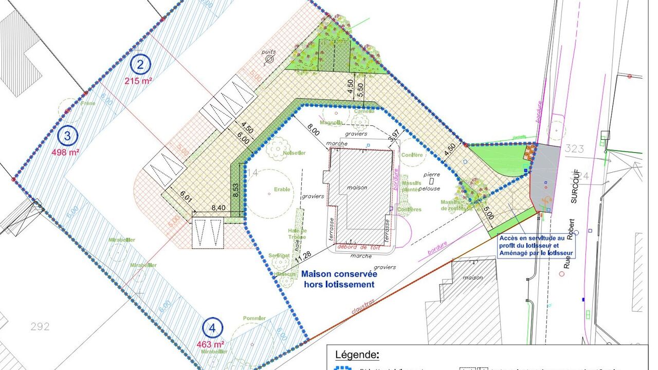 terrain 412 m2 à construire à Couëron (44220)