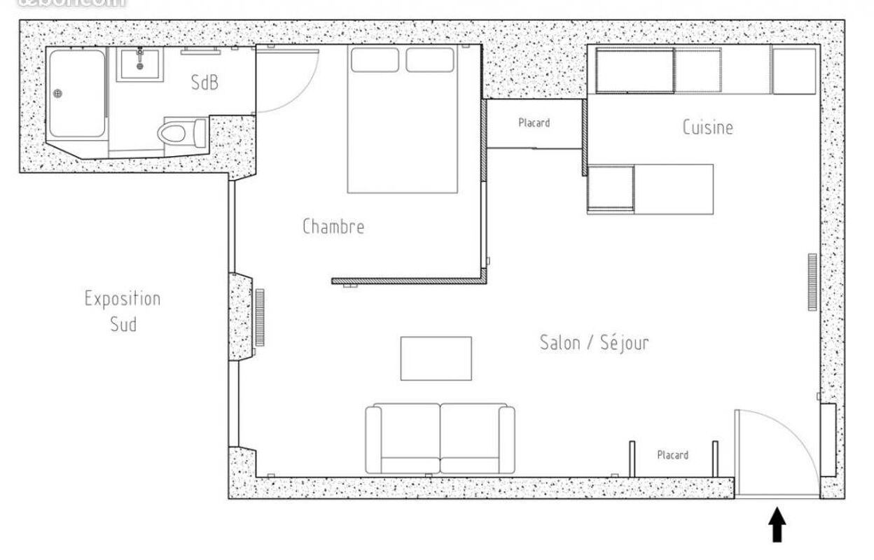 appartement 2 pièces 42 m2 à louer à Grenoble (38000)