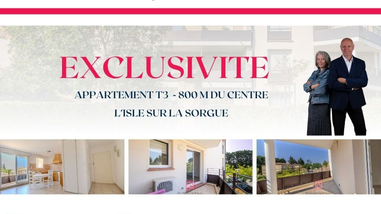 appartement 3 pièces 54 m2 à vendre à L'Isle-sur-la-Sorgue (84800)