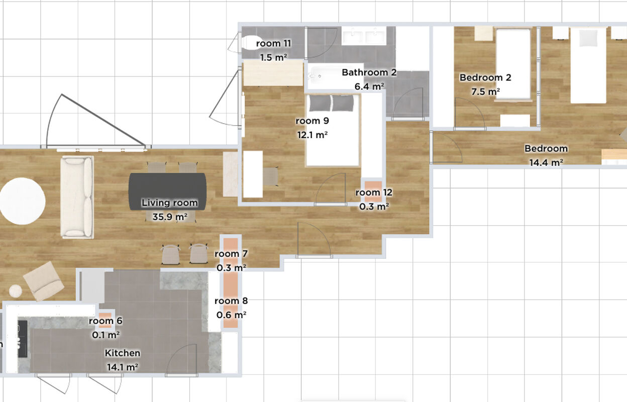 appartement 4 pièces 93 m2 à vendre à Paris 15 (75015)