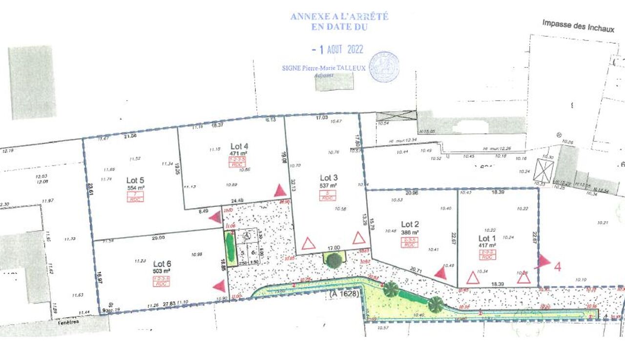 terrain  pièces 554 m2 à vendre à Vérines (17540)