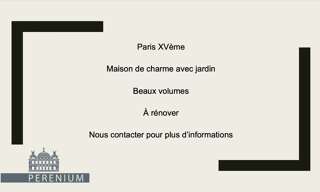 Maison 7 Pièces 250 m² à vendre à Paris 15 (75015)