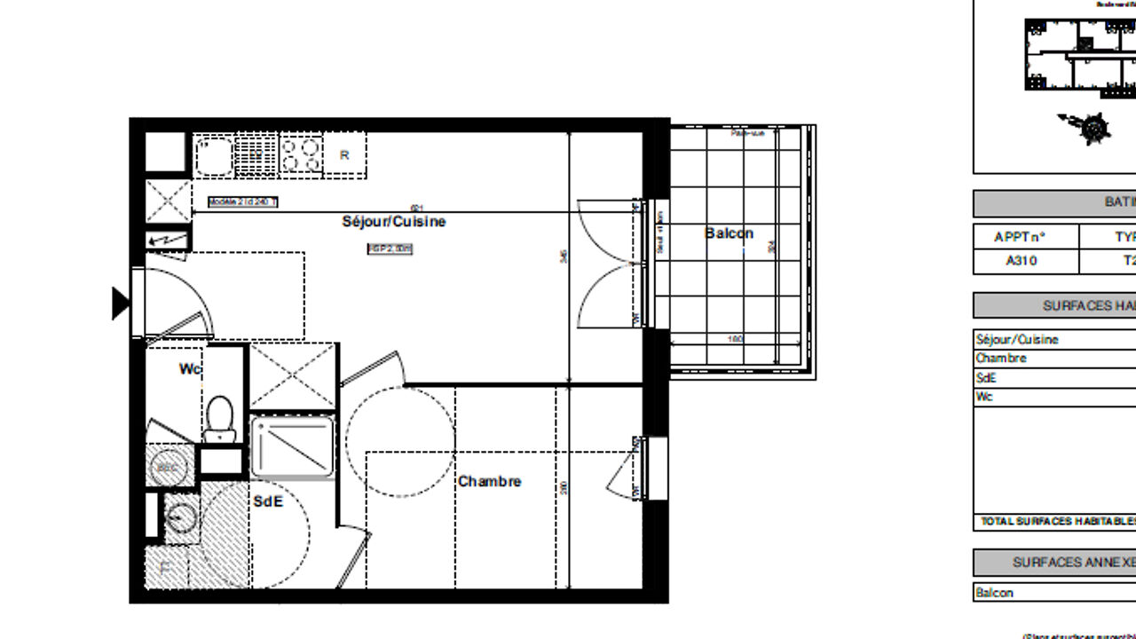 appartement 2 pièces 41 m2 à vendre à La Roche-sur-Yon (85000)