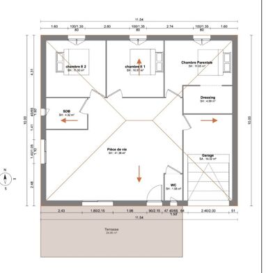 Maison 4 pièces 286000 €