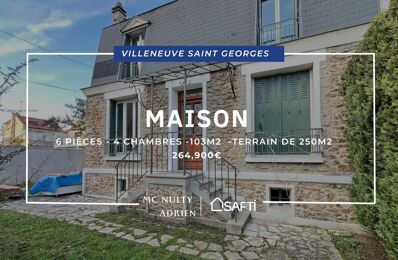 vente maison 264 900 € à proximité de Villeneuve-Saint-Georges (94190)