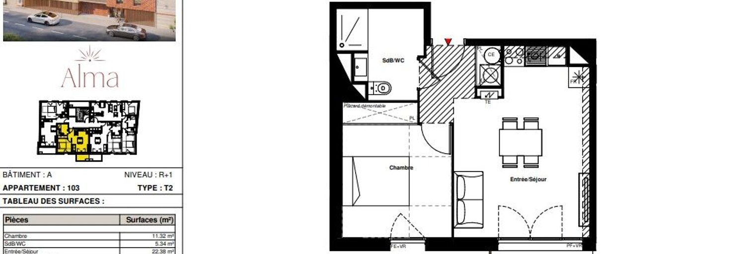 Appartement 2 Pièces 39 m² à vendre à Labarthe-sur-Lèze (31860)