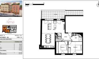 Appartement 3 Pièces 71 m² à vendre à Labarthe-sur-Lèze (31860)