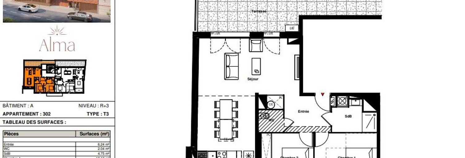 Appartement 3 Pièces 71 m² à vendre à Labarthe-sur-Lèze (31860)
