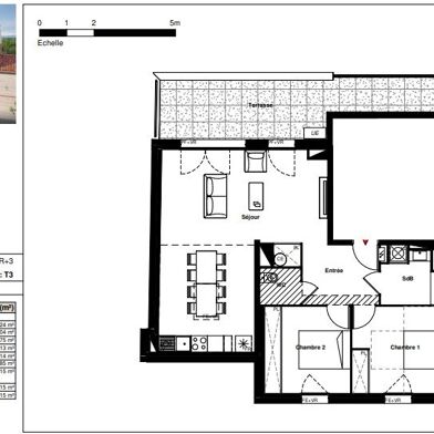 Appartement 3 pièces 309900 €