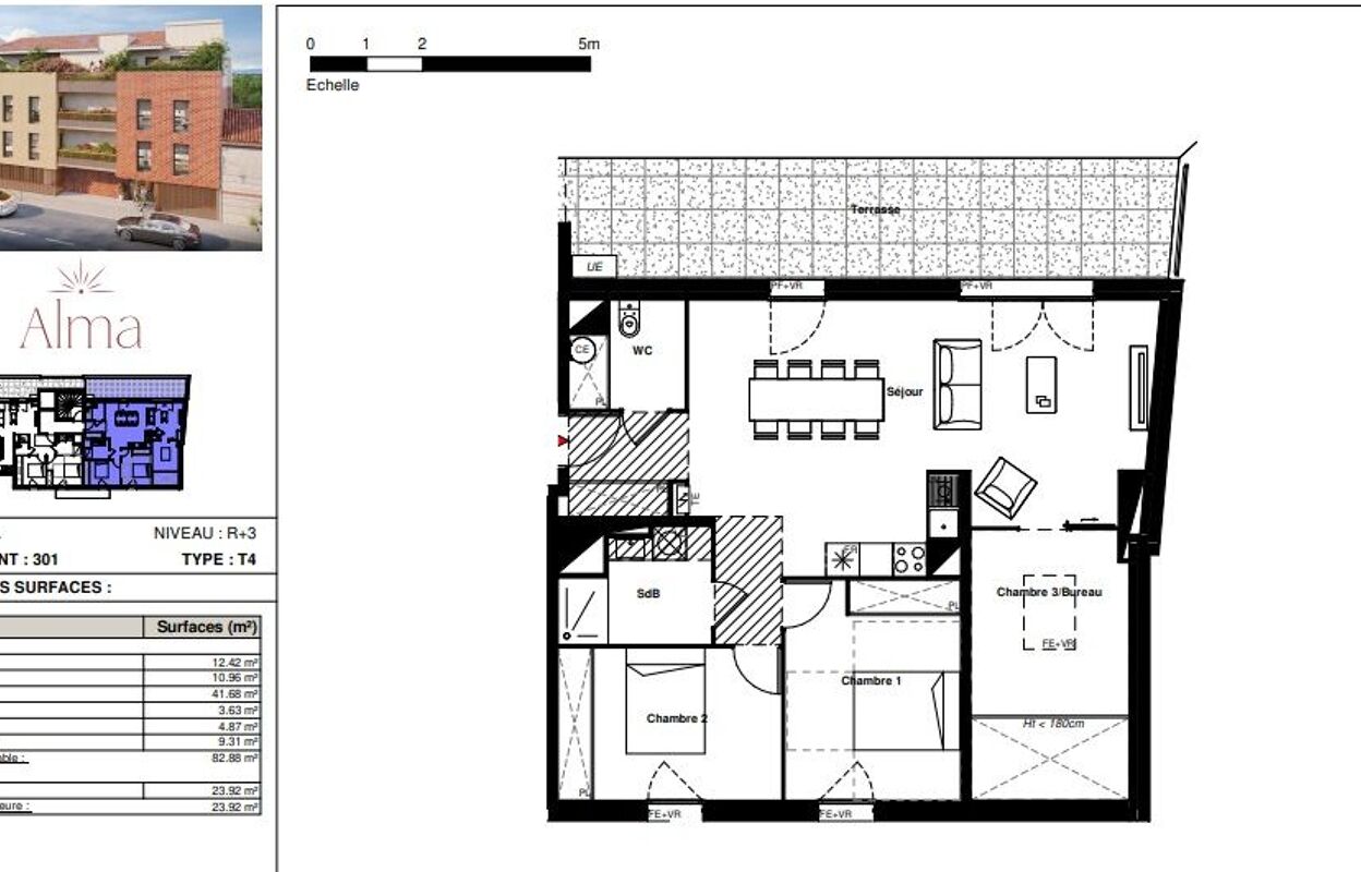 appartement 4 pièces 82 m2 à vendre à Labarthe-sur-Lèze (31860)