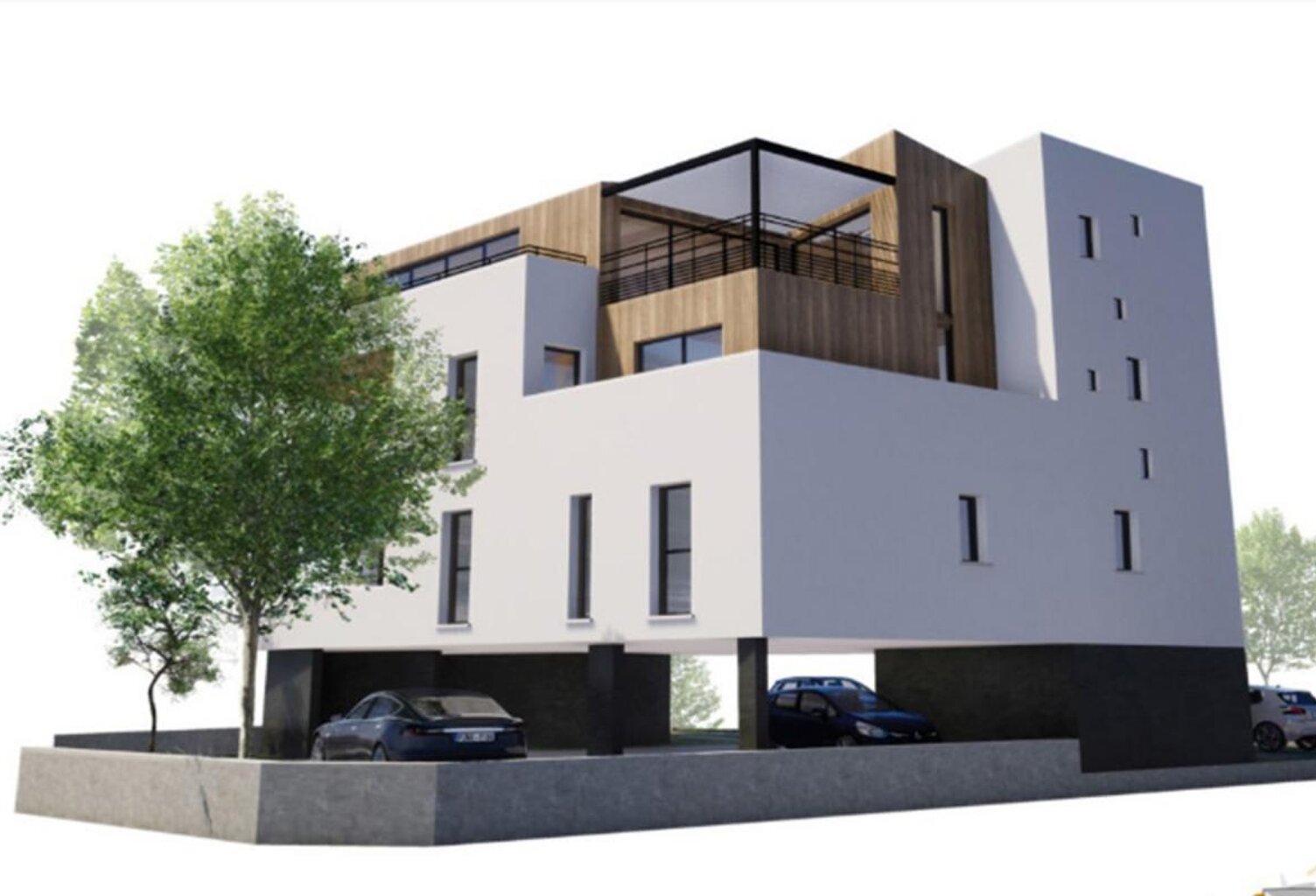 Terrain + permis Purgé de 4 appartements — photo 1