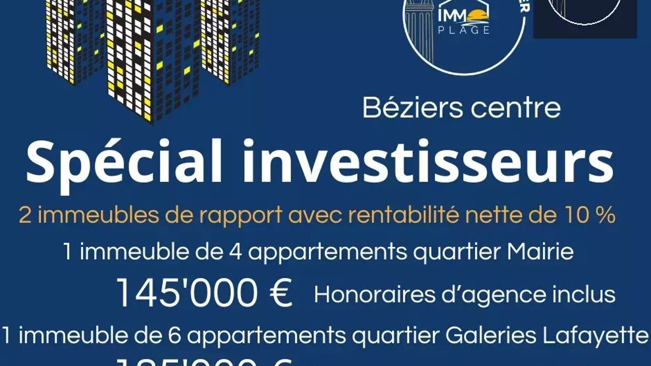 immeuble  pièces 125 m2 à vendre à Béziers (34500)