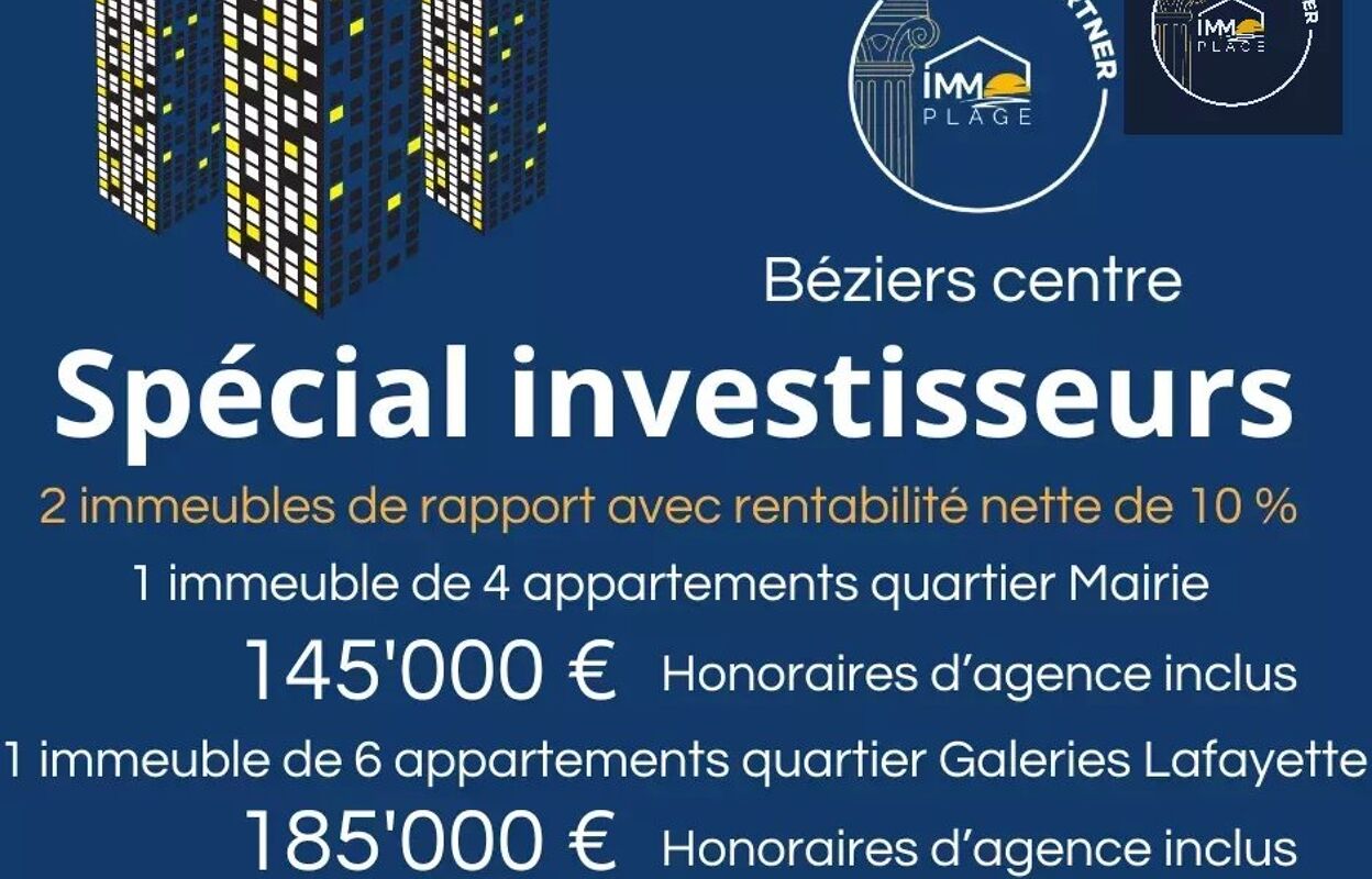 immeuble  pièces 125 m2 à vendre à Béziers (34500)