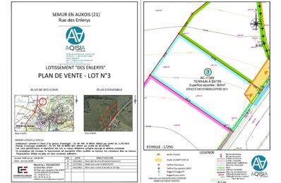 vente terrain 44 000 € à proximité de Courcelles-Lès-Semur (21140)