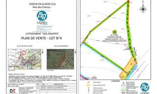 Terrain  957 m² à vendre à Semur-en-Auxois (21140)