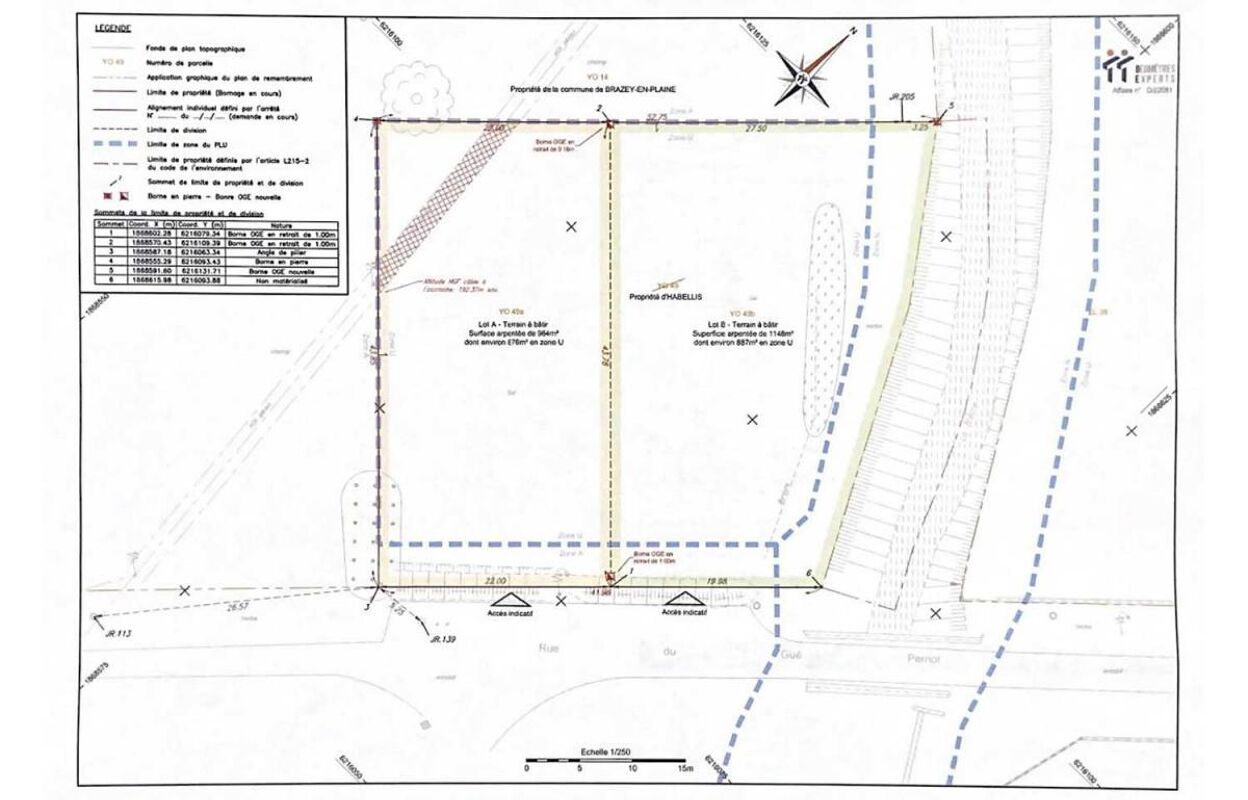 terrain  pièces 1148 m2 à vendre à Brazey-en-Plaine (21470)