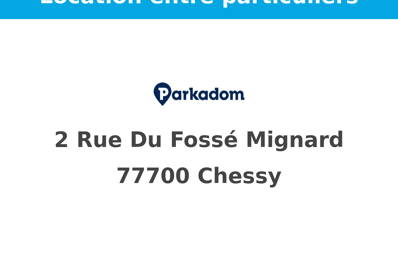 location garage 100 € CC /mois à proximité de Bussy-Saint-Georges (77600)