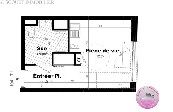 A VENDRE APPARTEMENT STUDIO - RENNES — photo 2