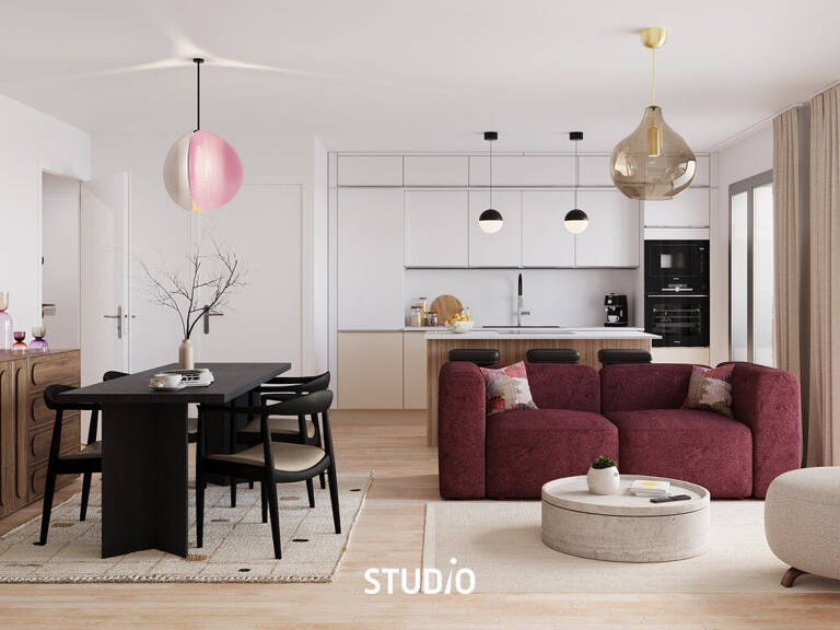 
        Appartement

        (2 à 3 pièces)

        (54 à 77 m²)
       — photo 1