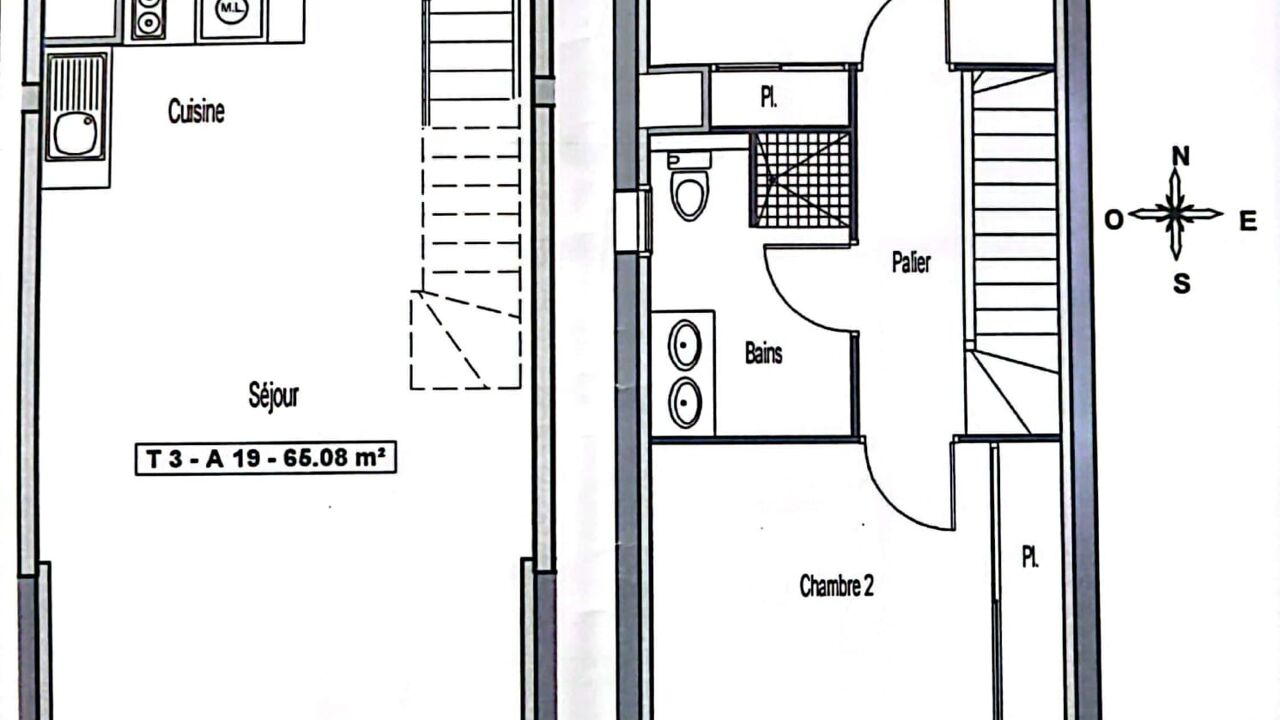 appartement 3 pièces 65 m2 à vendre à Saint-Gilles-Croix-de-Vie (85800)