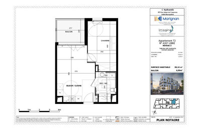 location appartement 796 € CC /mois à proximité de Montpellier (34070)