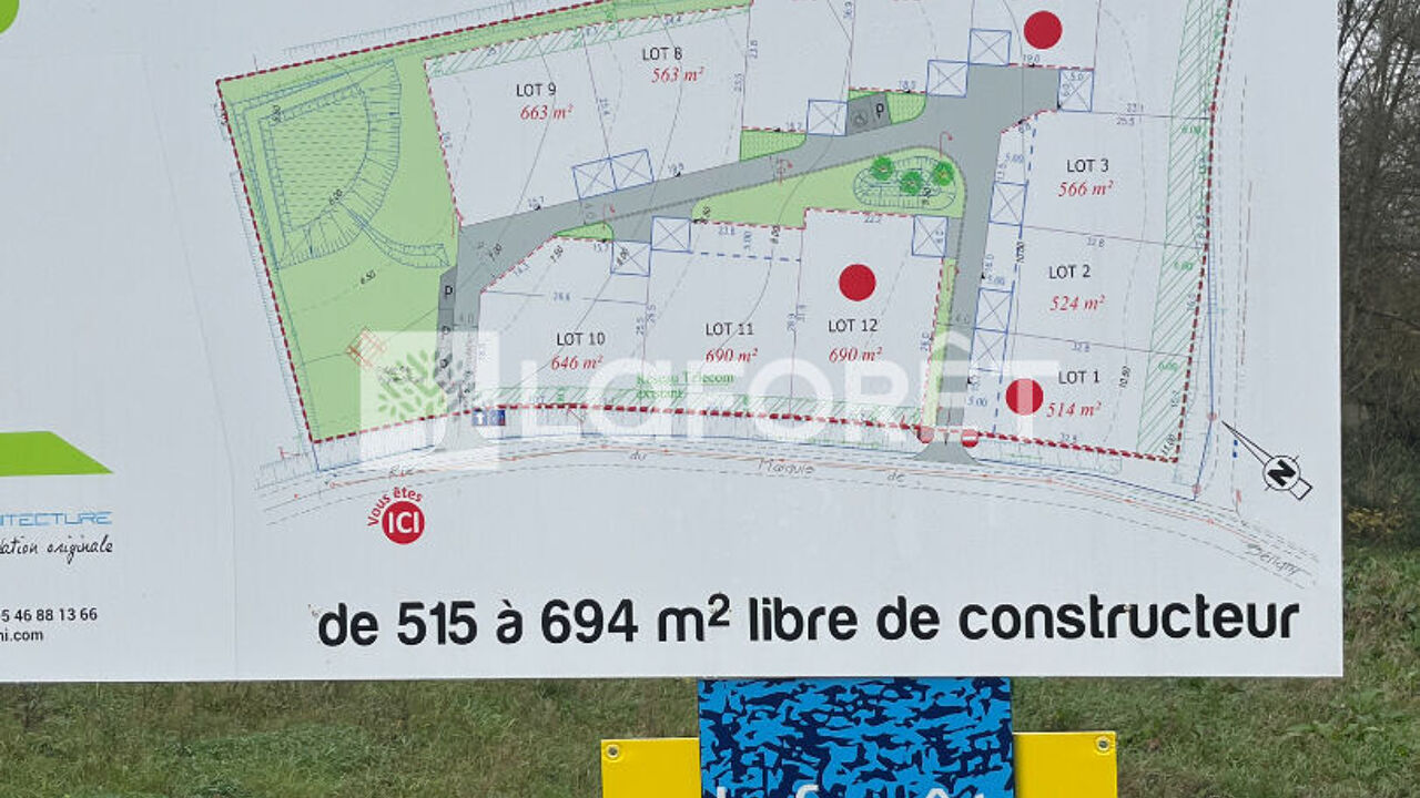 terrain  pièces 690 m2 à vendre à Loire-les-Marais (17870)