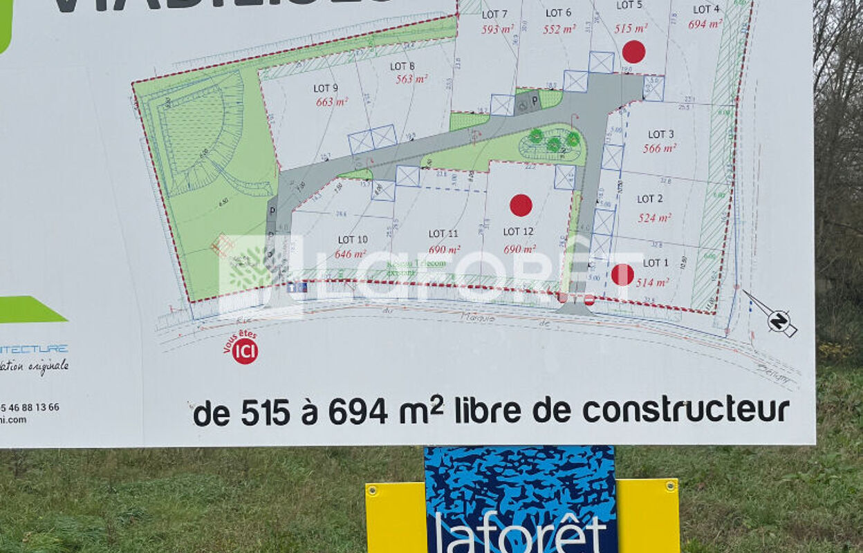 terrain  pièces 690 m2 à vendre à Loire-les-Marais (17870)