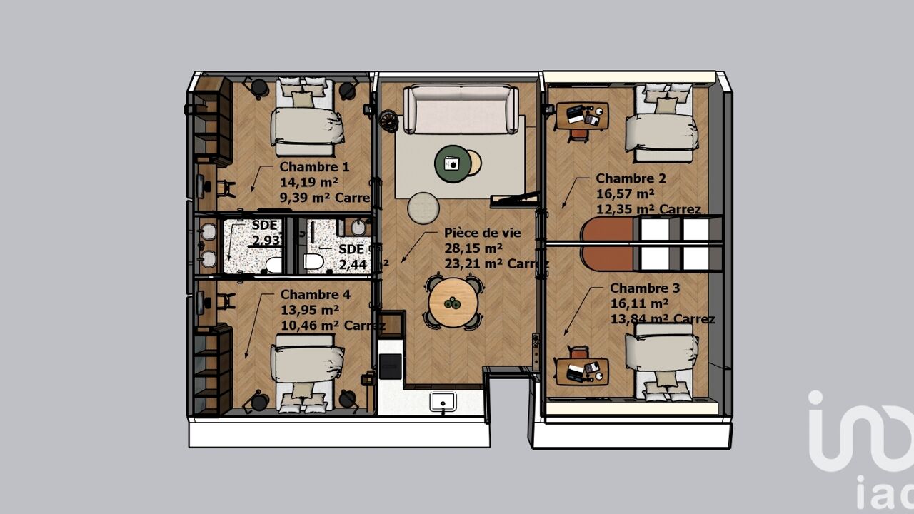 appartement 1 pièces 78 m2 à vendre à Reims (51100)