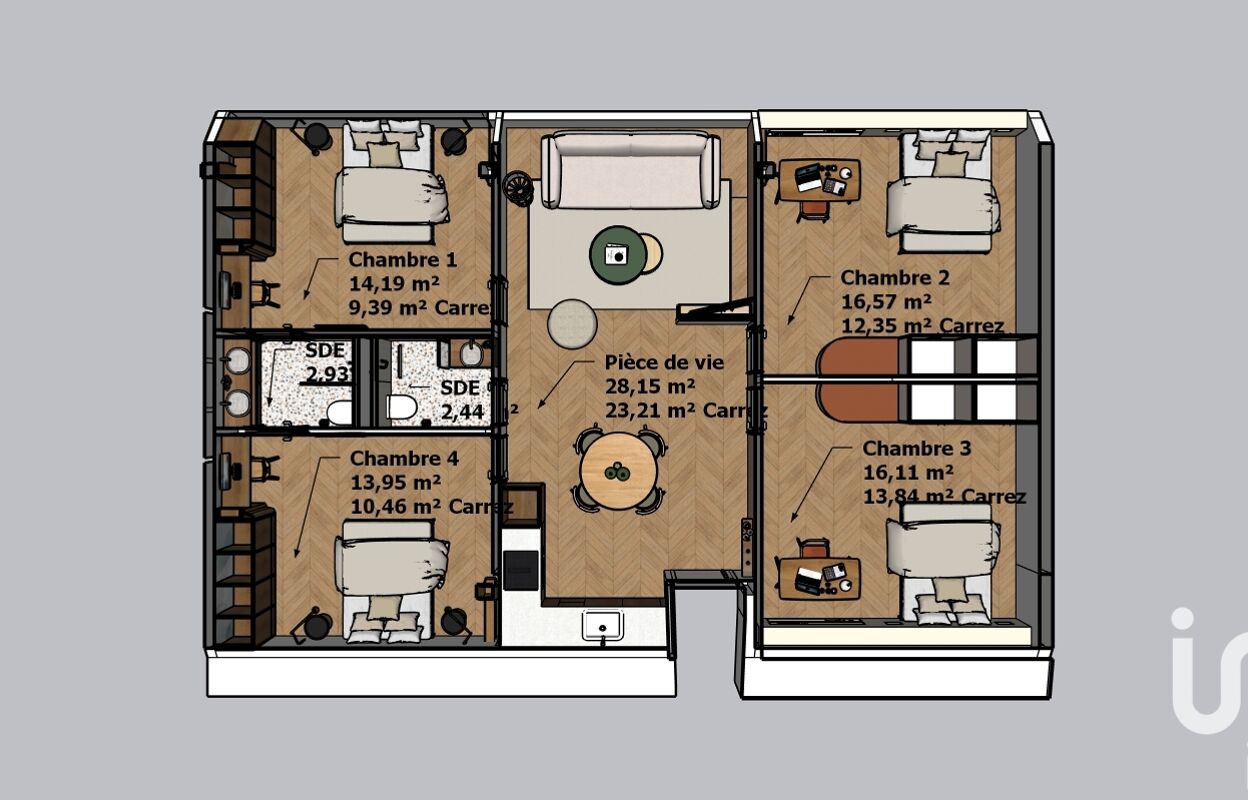 appartement 1 pièces 78 m2 à vendre à Reims (51100)