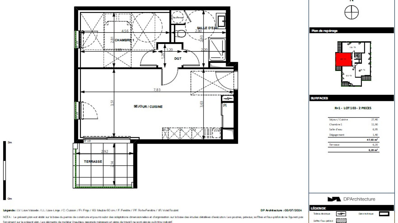 appartement 2 pièces 47 m2 à vendre à Antibes (06600)