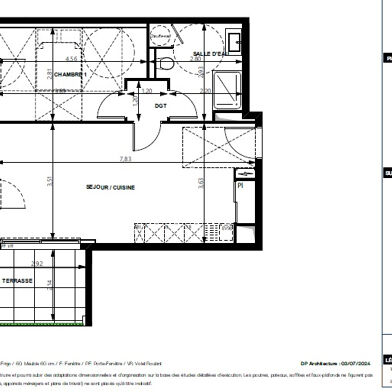 Appartement 2 pièces 47 m²