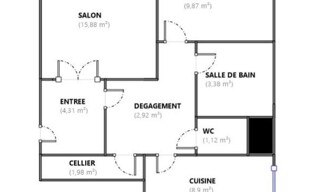Appartement 2 Pièces 48 m² à vendre à Garges-lès-Gonesse (95140)