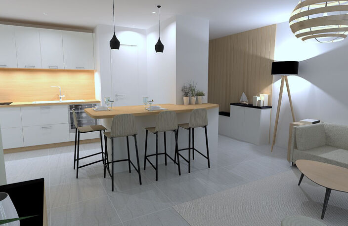 Appartement 2 pièces de 47m2 avec terrasse de 20m2 et parkin — photo 2