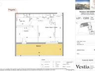 Appartement 2 pièces de 47m2 avec terrasse de 20m2 et parkin — photo 3