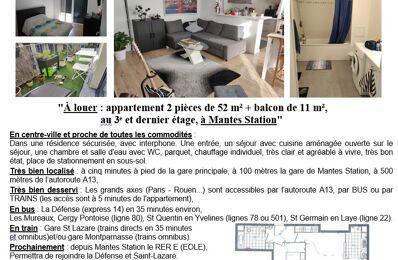 location appartement 825 € CC /mois à proximité de Gargenville (78440)