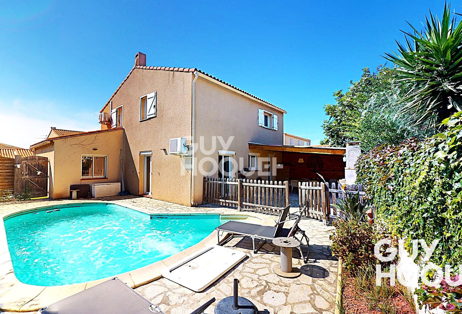 ALENYA - Maison  T4 en 3 faces - garage et Piscine — photo 1