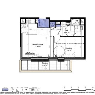 Appartement 2 pièces 211000 €