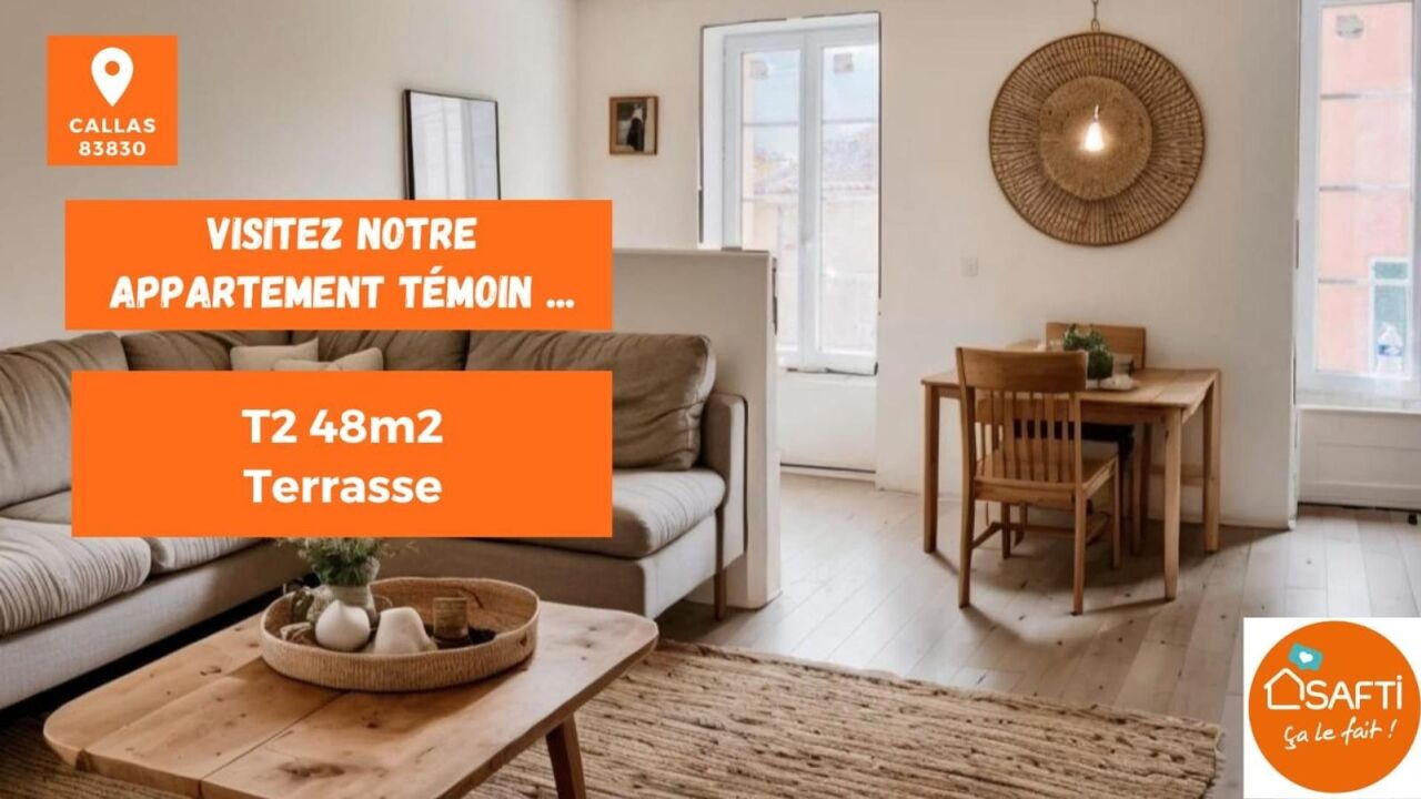 appartement 2 pièces 48 m2 à vendre à Callas (83830)