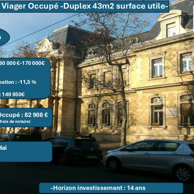 Appartement en viager 2 pièces 43 m²