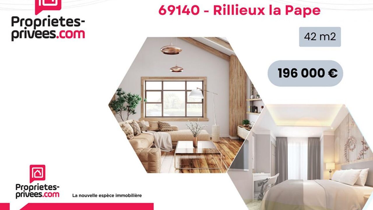 appartement 2 pièces 42 m2 à vendre à Rillieux-la-Pape (69140)