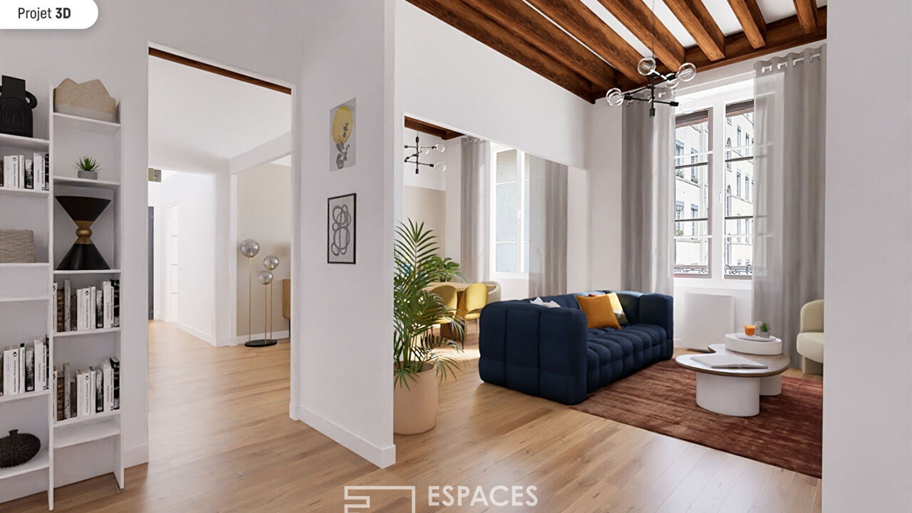 appartement 3 pièces 56 m2 à vendre à Lyon 2 (69002)