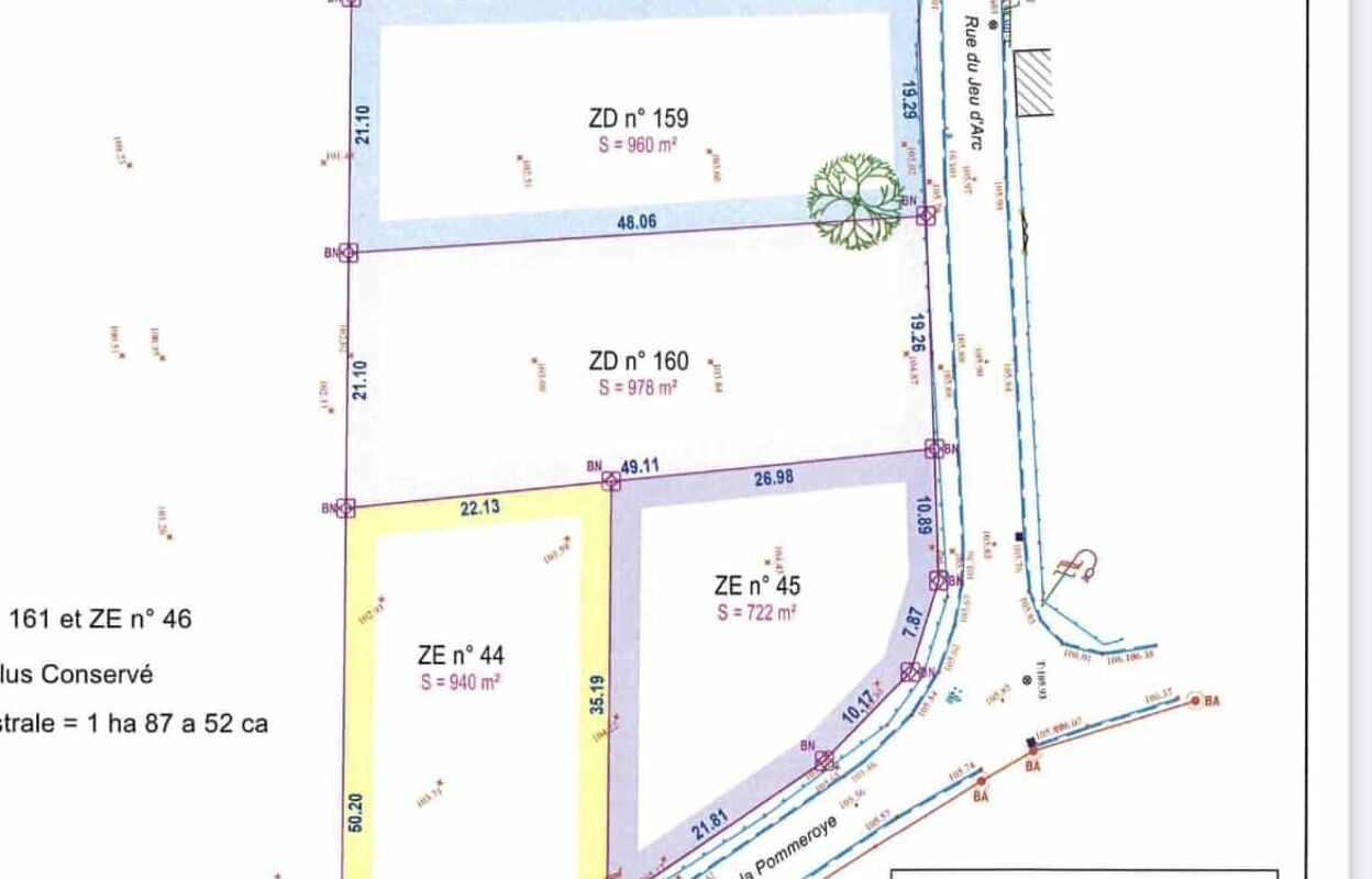 terrain  pièces 978 m2 à vendre à Guivry (02300)