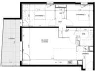 Appartement T3 66m² avec terrasse — photo 2