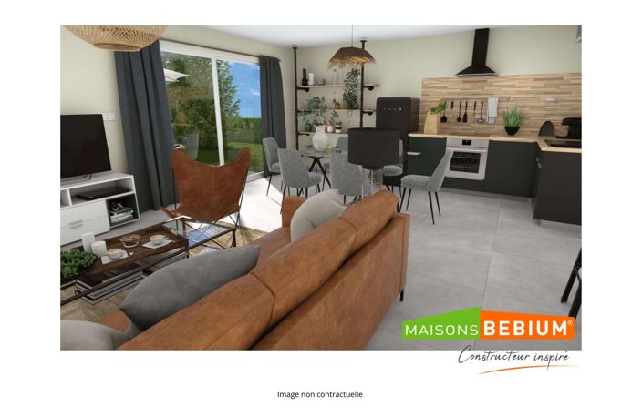 Projet de construction d'une maison 80.07 m² avec terrain à EGLISENEUVE-PRES-BILLOM (63) — photo 2