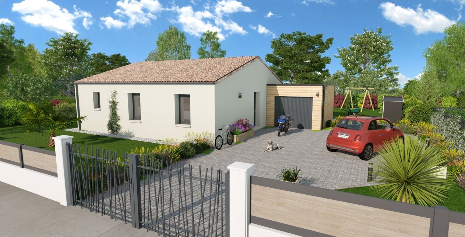Projet de construction d'une maison 80.07 m² avec terrain à JAUNAY-MARIGNY (86) — photo 1