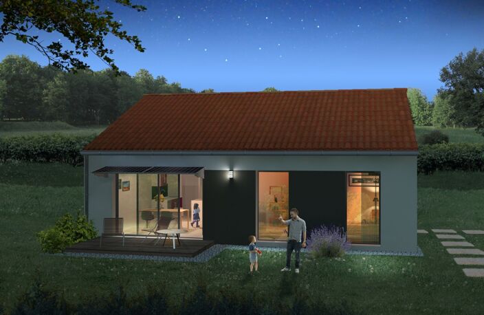 Projet de construction d'une maison 89.33 m² avec terrain à VOUILLE (86) — photo 2