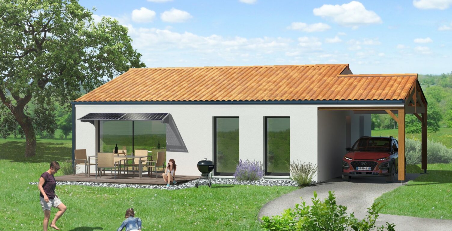 Projet de construction d'une maison 89.33 m² avec terrain à VOUILLE (86) — photo 1