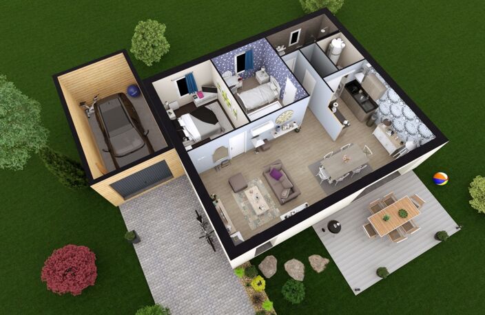 Terrain à bâtir de 535 m² à VENDEUVRE-DU-POITOU (86) — photo 3