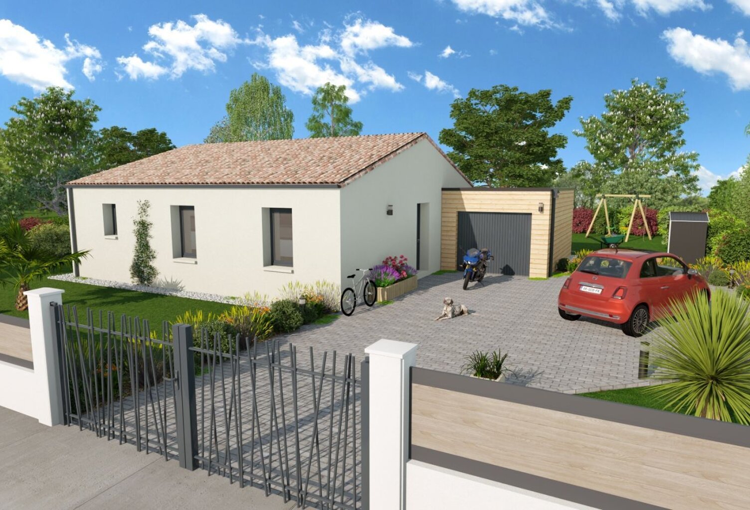 Projet de construction d'une maison 80.07 m² avec terrai... — photo 1